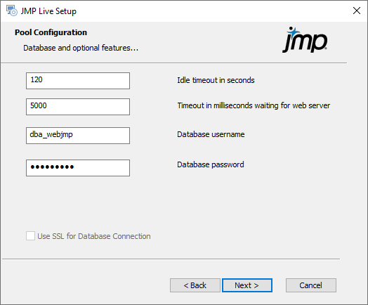 Configure JMP Settings Configure JMP Settings