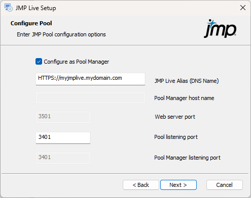 Configure the Pool Manager Configure the Pool Manager