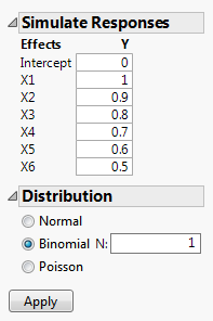 Completed Simulate Responses Window