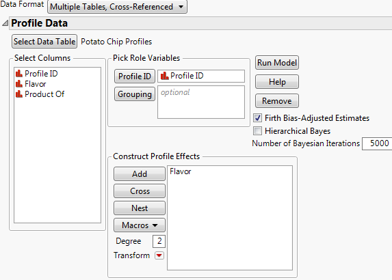 Complete Profile Data Outline