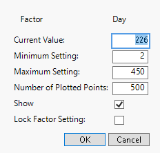 Factor Settings Window