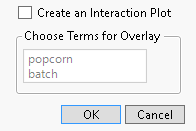 Least Squares Means Plot Options Window