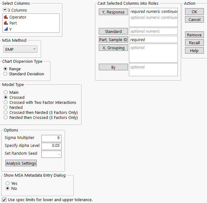 The Measurement Systems Analysis Window