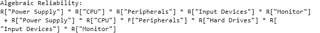 Algebraic Reliability in Log Window