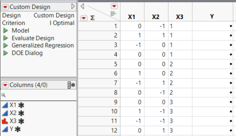 Design Table with Blocking Factor