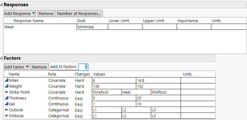 Responses and Factors