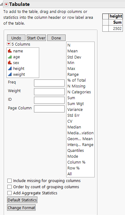 Height Variable Added