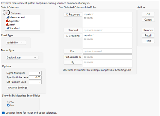 The Column Filter Menu