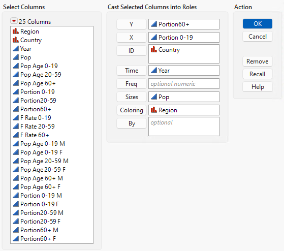 Bubble Plot Launch Window