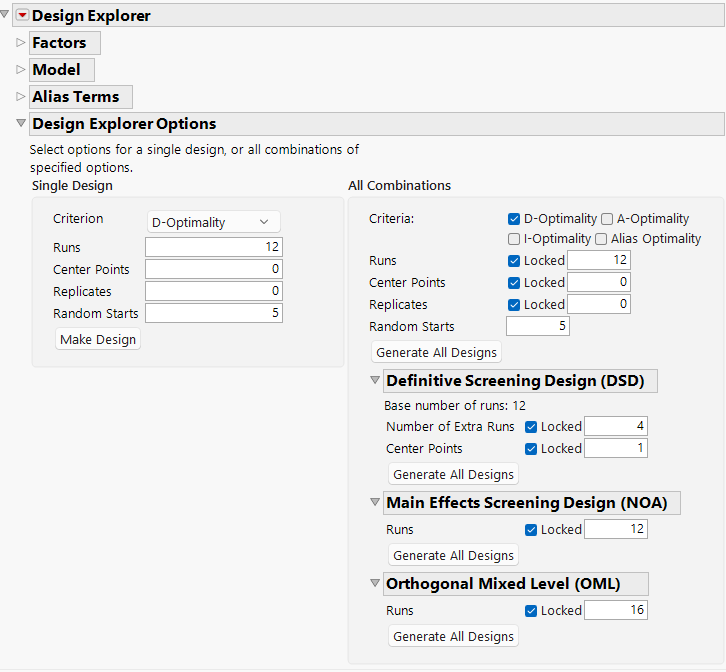 Design Explorer Window