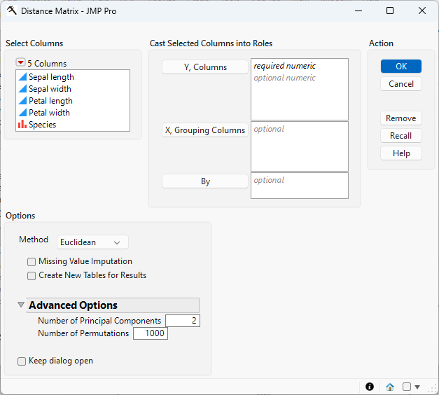 The Distance Matrix Launch Window