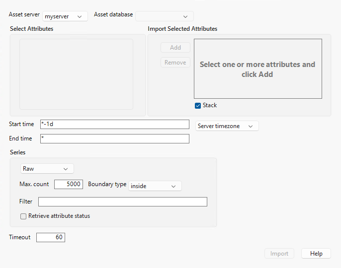 Import from PI Server