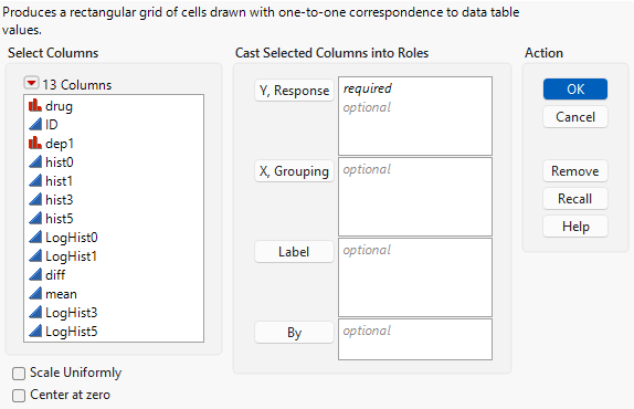 The Cell Plot Launch Window