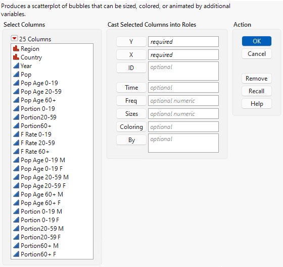The Bubble Plot Launch Window