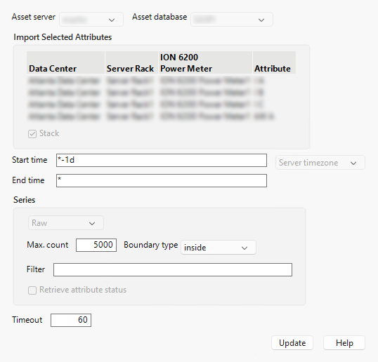 PIServer Import Update Window
