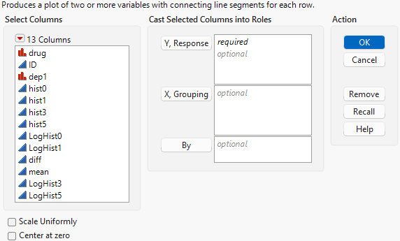 The Parallel Plot Launch Window