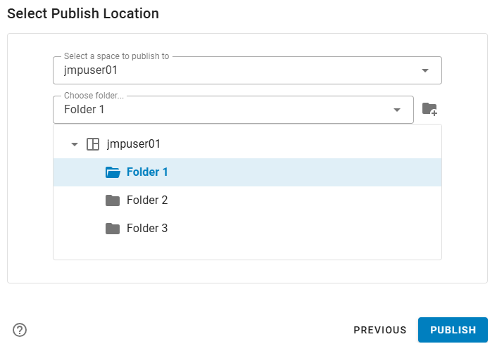 Select Where to Publish the Data