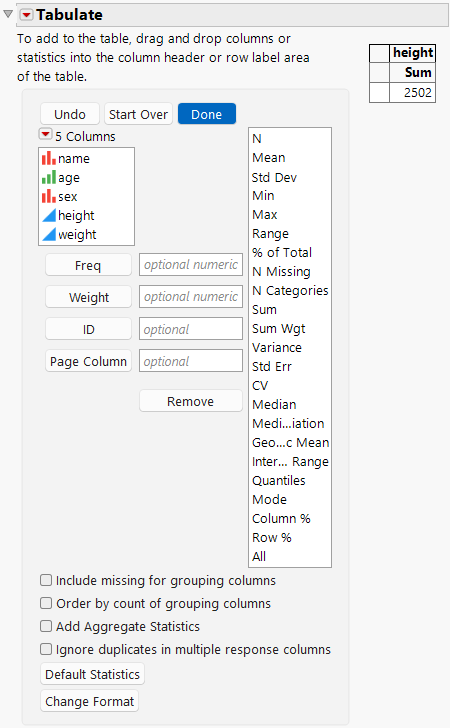 Height Variable Added