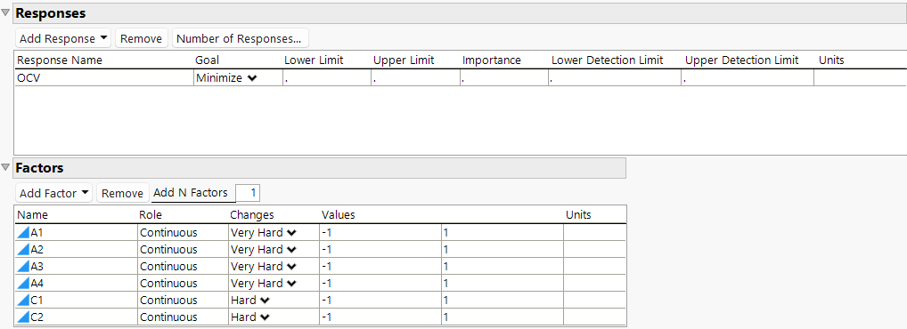 Responses and Factors
