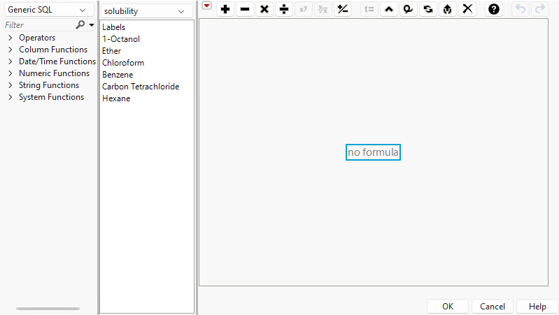 The WHERE Clause Editor