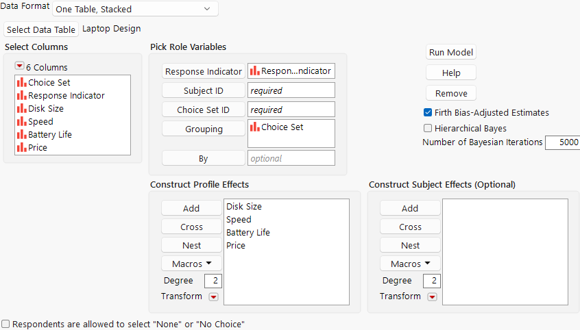 Choice Model Launch Window