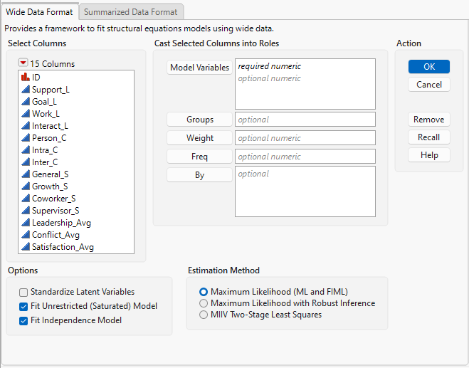 Structural Equation Models Launch Window