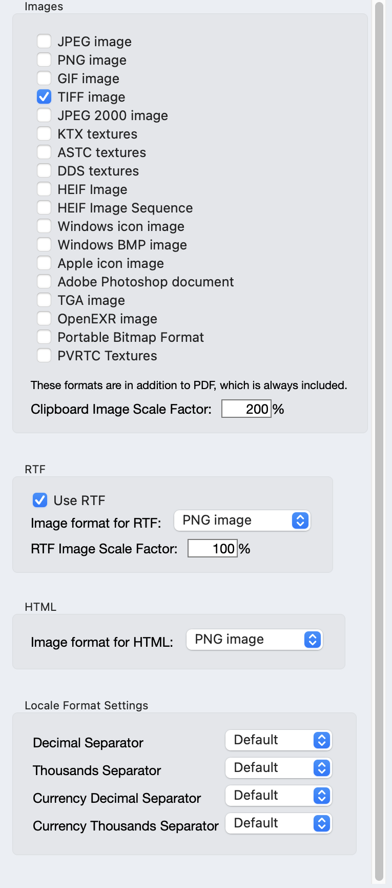 Mac OS Settings Preferences