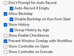 Workflow Builder Preferences