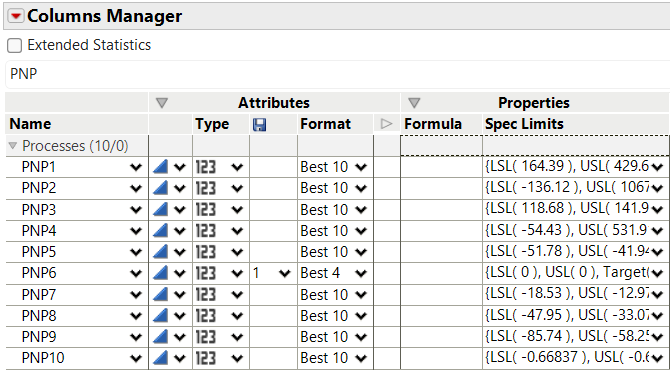 Filter Columns by Name
