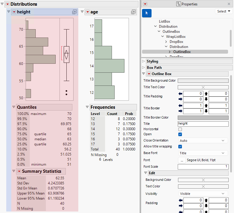 Show Properties Panel