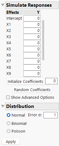 Simulate Responses Window